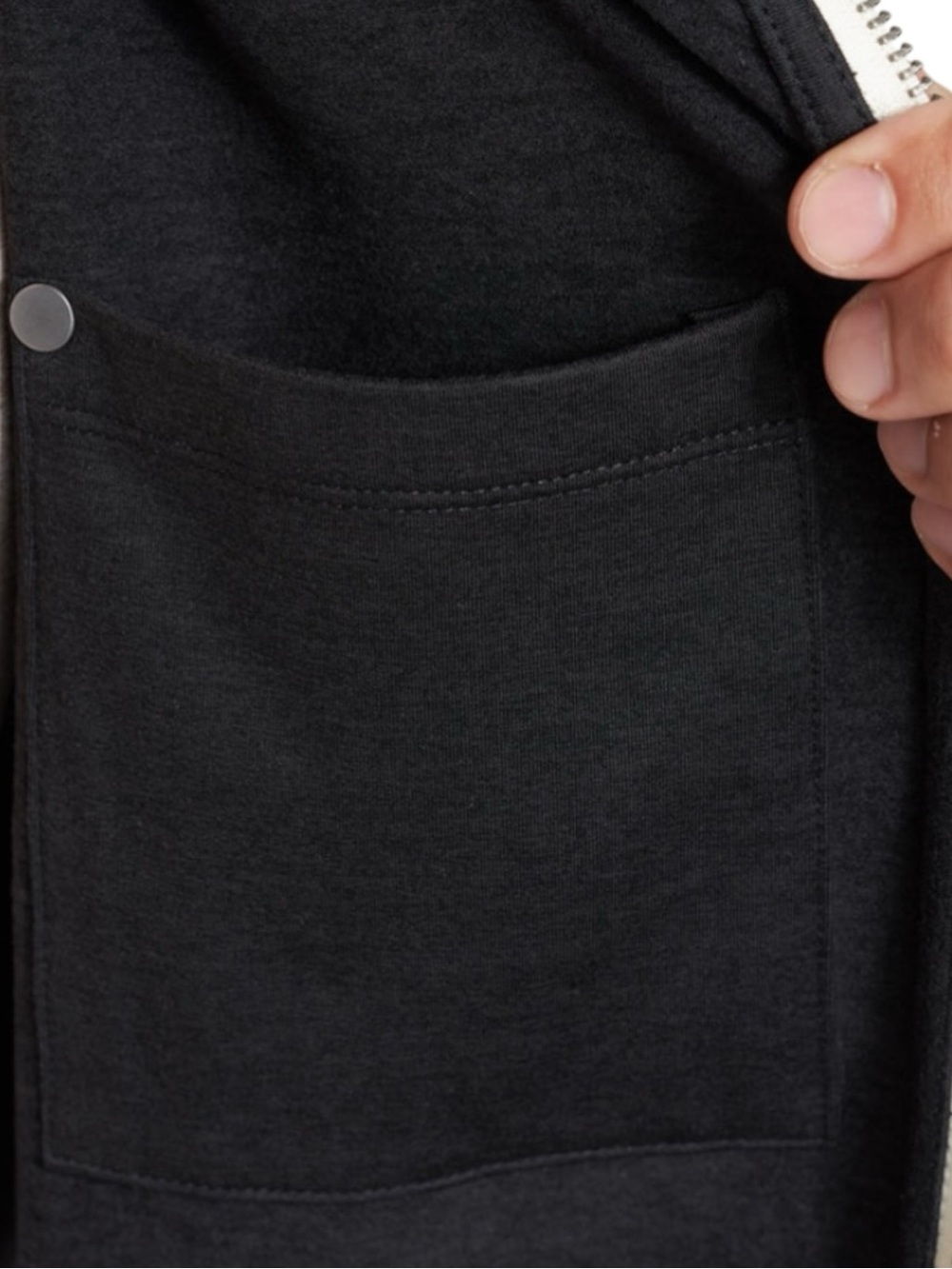 Vuori Coronado Hoodie Black Heather Full Zip DreamKnit Size XL - Picture 5 of 10